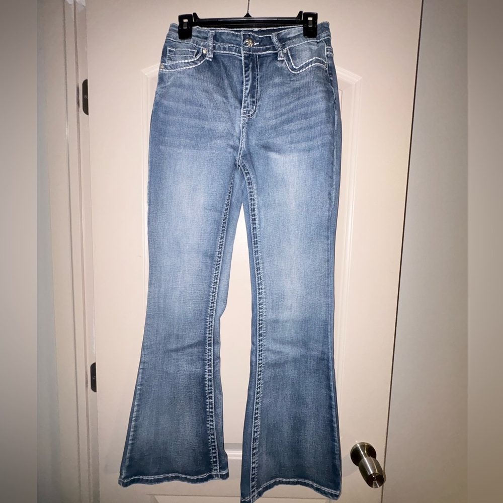 Women's Blue Flared Jeans